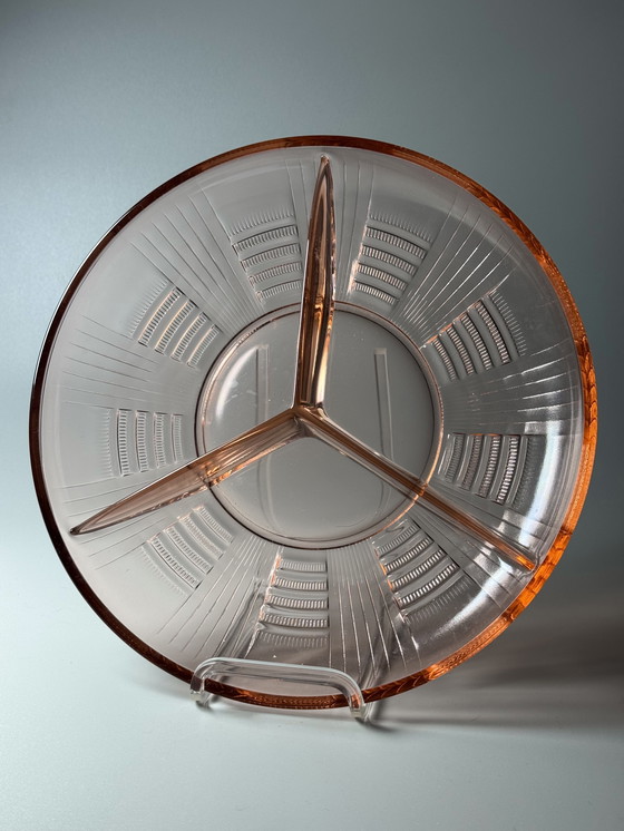 Image 1 of Servizio da portata Art Déco Rosaline "Severina" di Val Saint Lambert