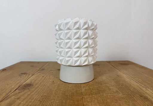 Lampada da soffitto vintage in porcellana bianca, anni '70 – plafondlampen, Porcelain (photo 2 of 12)