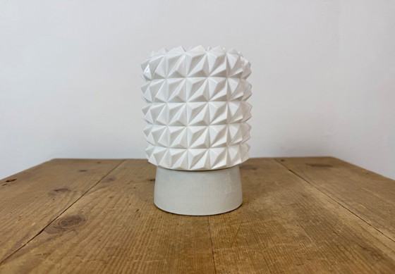 Vintage witte porseleinen plafondlamp, jaren 70 – Plafondlampen, Porcelain (photo 2 of 12)