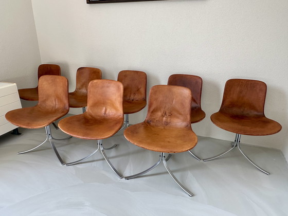 Image 1 of Chaises vintage PK9 PK 9 Poul Kjærholm Kjaerholm de EKC 8 pièces