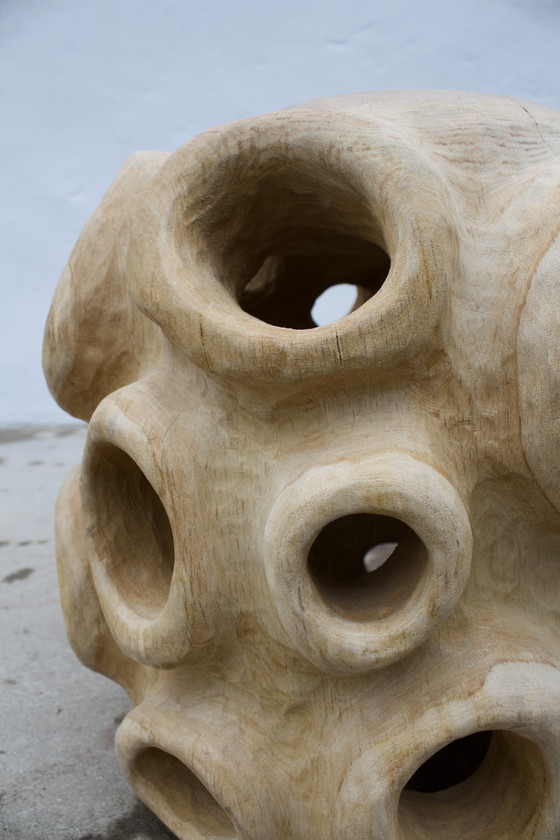 Image 1 of Oak Sculptural seat