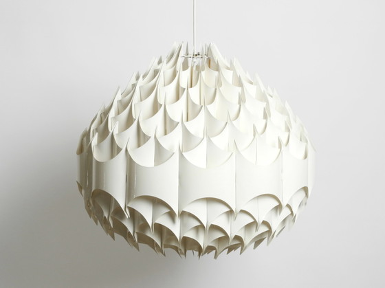 Image 1 of Rara lampada a sospensione XXL Rytmic di Havlova Milanda 1969 per Vest | Prodotta in Austria | Ø 68 cm