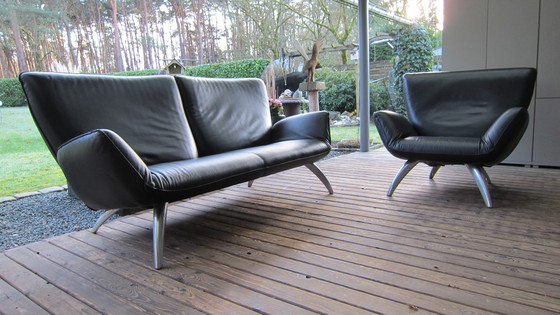 Image 1 of Leolux Design Classic "Panta Rhei "Leather 3-Seat + 1-Seat.Top