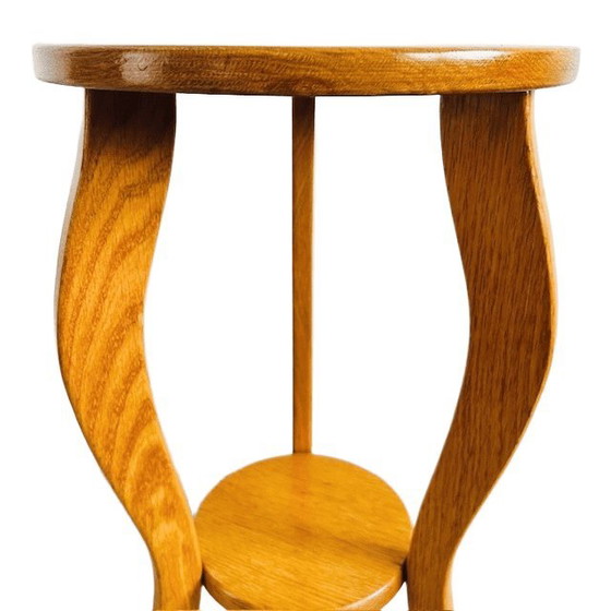 Image 1 of Vintage plant table solid pine 1960s