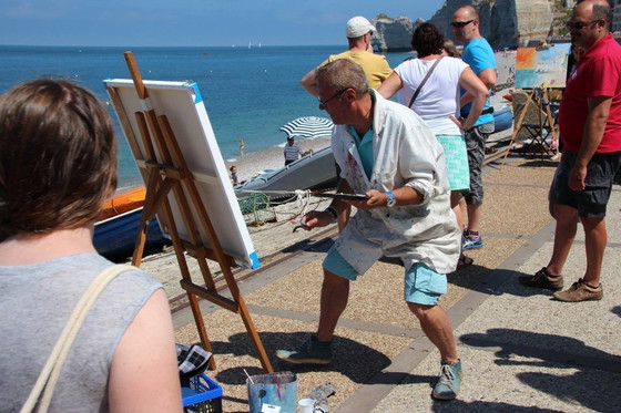 Image 1 of Philippe Laurent – ​​Ansicht von Étretat – Gemälde des Künstlers