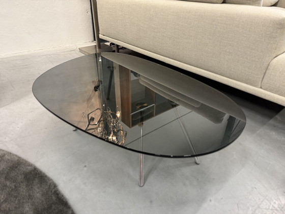 Image 1 of Tavolino da caffè Beek Maupertuus in vetro nero 110x71