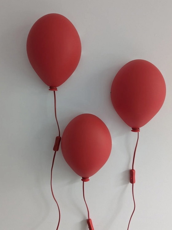 Image 1 of Ikea Drömminge Balloon Lamp - Red