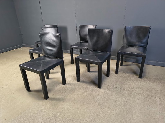 Image 1 of Sedie da pranzo Arcadia di Paolo Piva per B&B Italia set da 6