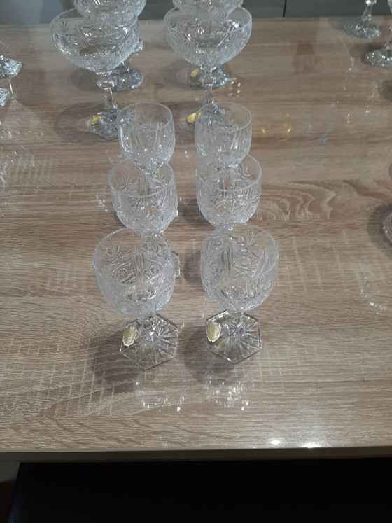 Image 1 of Service de table exclusif de 40 pièces en verre Riedel Austria vintage – cristal au plomb à 24 % (PbO)