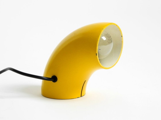 Image 1 of Very rare original Space Age 60s yellow table lamp made of iron by Temde