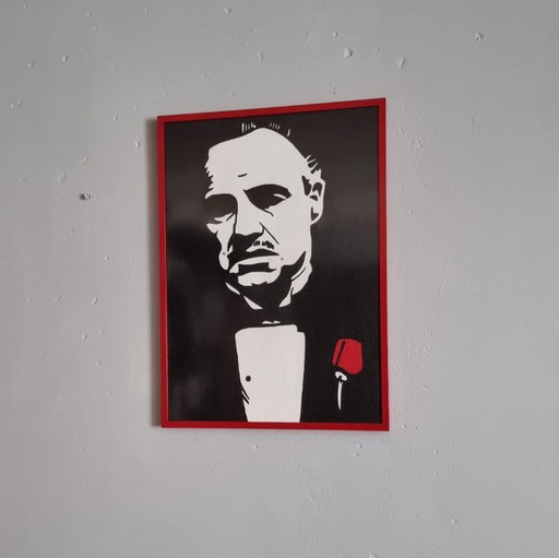 Frances Eckhardt - Godfather pop art framed A3