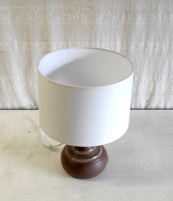 Image 1 of Table lamp with ceramic base - mid-20th century