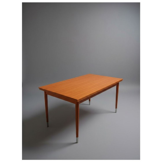 Image 1 of Vintage Scandinavische uitschuifbare eettafel in teak 