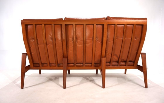 Image 1 of Komfort 3-seater leather sofa by Arne Wahl Iversen, 1960