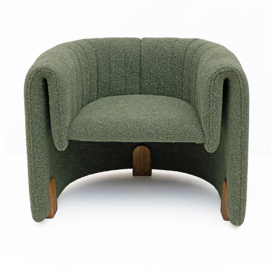 Image 1 of Paar Bouclè-Sessel im italienischen Design