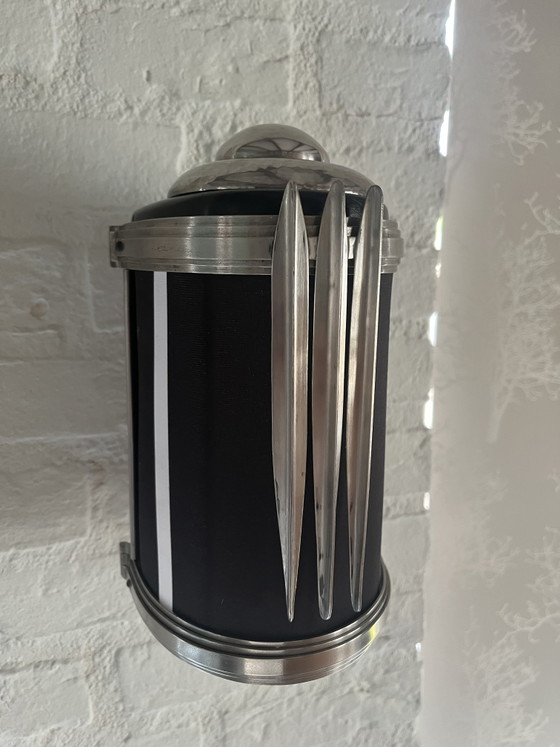 Bauhaus Wandlamp – S.W., Wandlampen, Metal, Textile (photo 4 of 9)