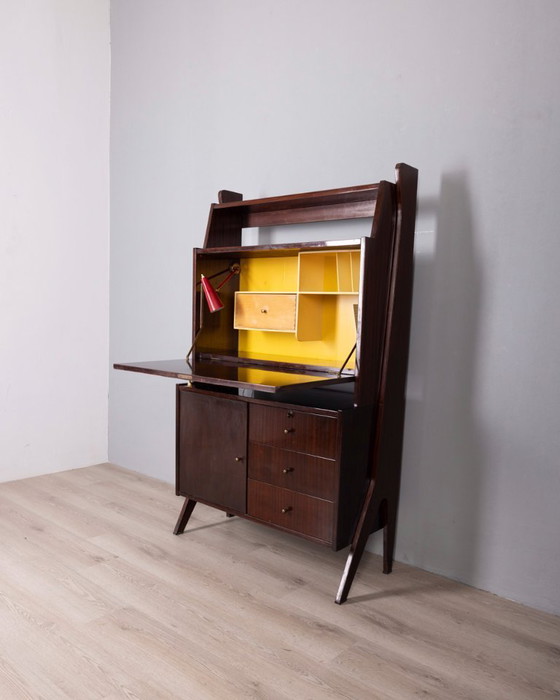 Image 1 of Pagina 1 di 29 Credenza alta in legno vintage anni '50 disegnata da Umberto Mascagni