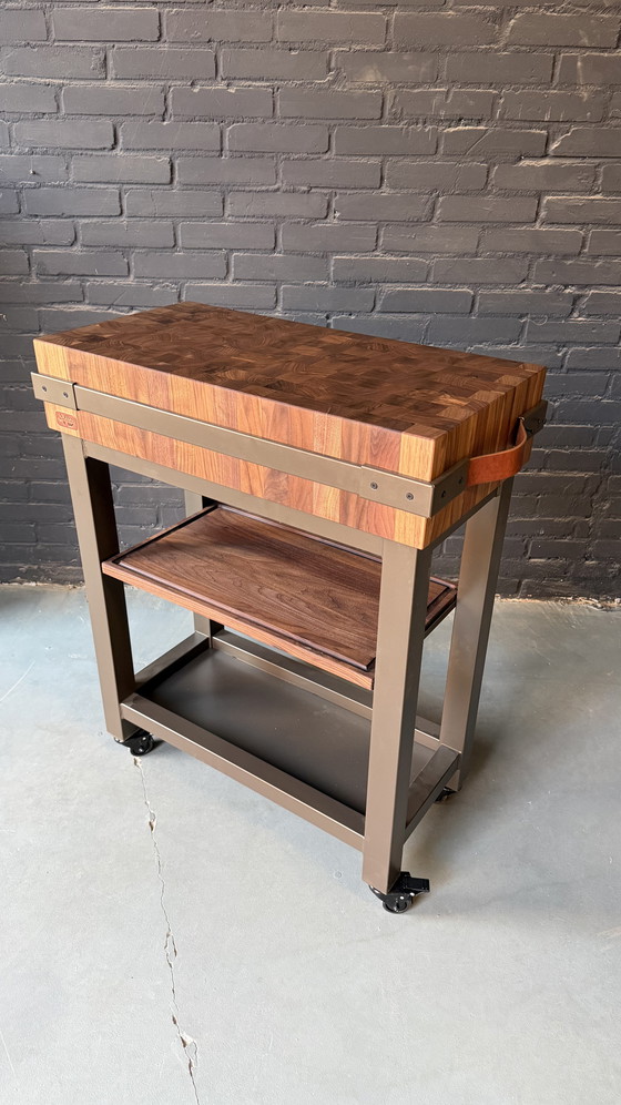 Image 1 of BINCKY VD15 – TROLLEY BUTCHER BLOCK 70X35CM