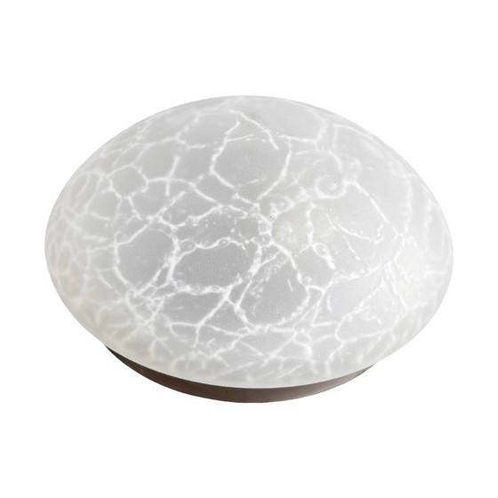 Image 1 of Modernist glass ceiling lamp VEB Narva Germany 1970s.