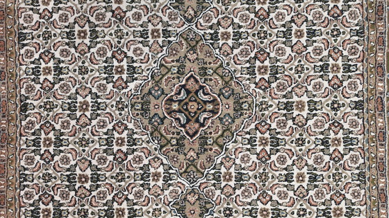 Image 1 of Hand-knotted Oriental wool Bidjar rug medallion brown 248x348cm