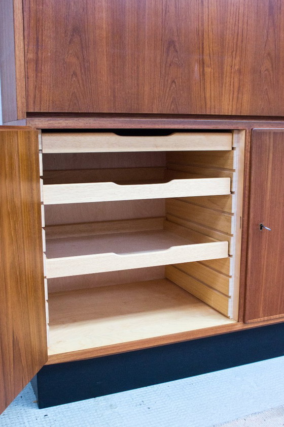 Image 1 of Credenza vintage Poul Hundevad in teak per segreteria