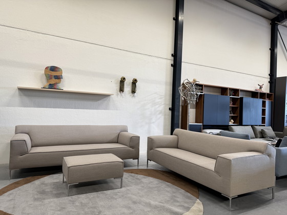 Image 1 of Design on Stock Bloq Sofa set 3 & 2.5 Seater with Footstool Ploughwool 78