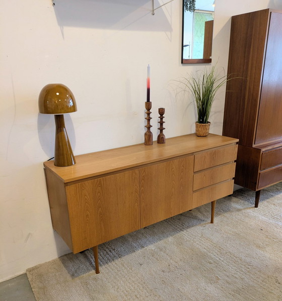 Image 1 of Vintage light wooden sideboard, lowboard, 1960s