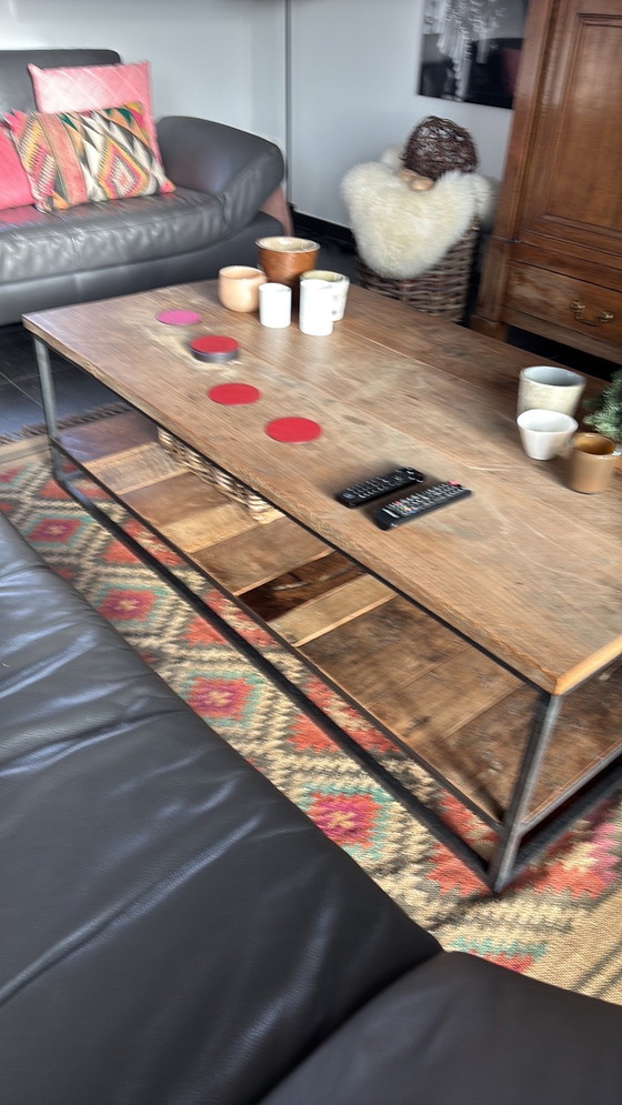 Image 1 of 2x lederen banken van het merk jori