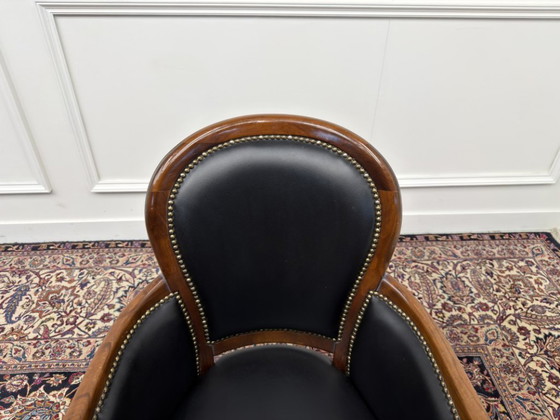 Klassischer italienischer Bürostuhl – Bürostühle, Metal, Wood (photo 5 of 7)