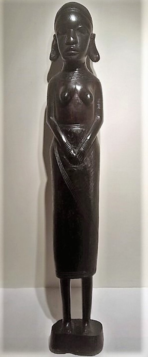 Très grande sculpture en ébène