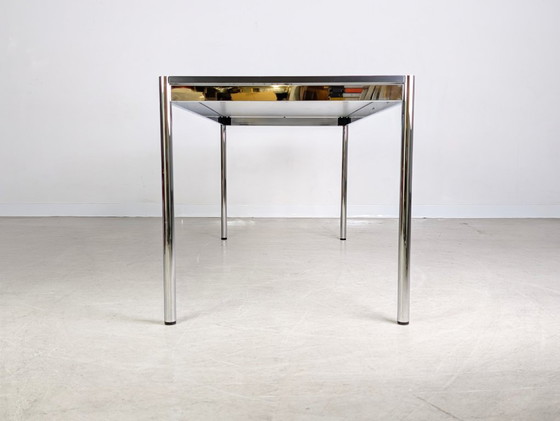 Image 1 of Escritorio USM Haller original, mesa de comedor blanca, mesa de diseño