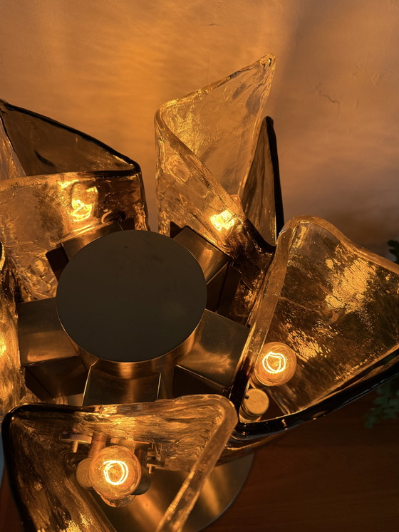 Vintage Murano glass table lamp, Italy '80s – rvs, Metal (photo 10 of 15)