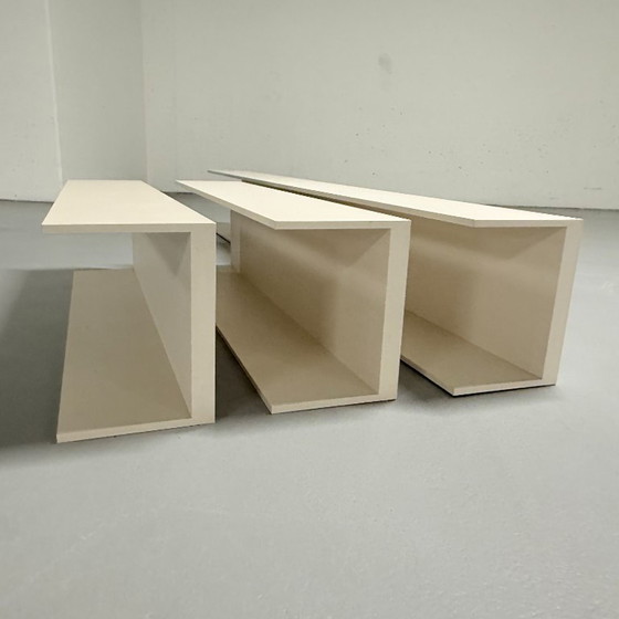 3x Walter Wirz Wall Shelves Wilhelm Renz Germany 1965 – Wall cabinet, Wood (photo 5 of 7)