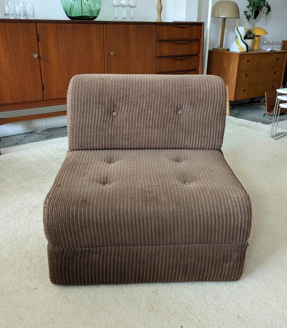 Poltrona letto vintage Ikea, velluto a coste marrone – Poltrone (photo 3 of 6)