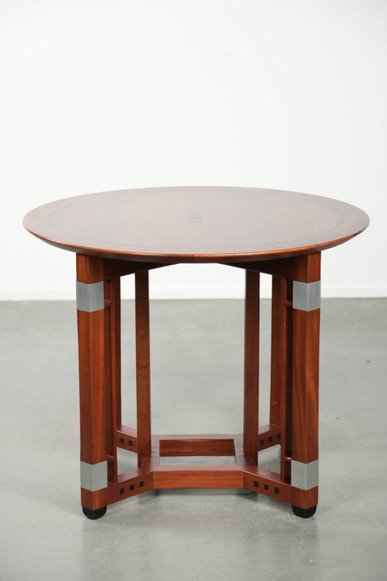 Image 1 of Ronde Schuitema design Art Deco bijzet/ salontafel uit de Decoforma serie