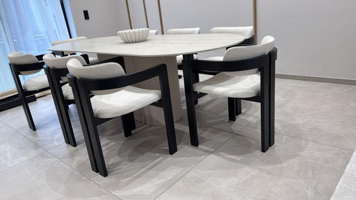 6 Stühle im Augusto-Savini "Pamplona"- Look- neu 