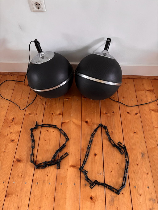 2 Altavoces Esféricos Grundig Audiorama Años 70