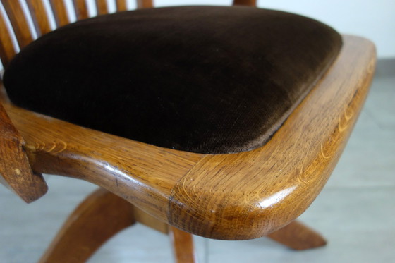 Image 1 of Poltrona in rovere americano, inizio XX secolo