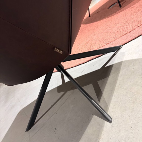 Label vandenberg Gustav poltrona, Poltrone, Pelle, Metallo, Nero (foto 4 di 5)