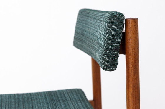 Image 1 of Rare Vintage Teak Desk Chair | Mid-Century Office Chair (1960s-1970s) | Original Green Upholstery