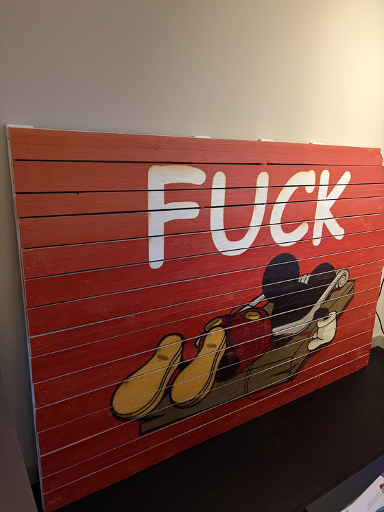 Image 1 of Mickey mouse in klem art piece 