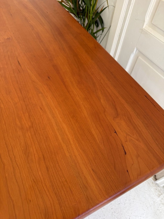 Extendable solid teak dining table, Wood, Brown (photo 4 of 14)