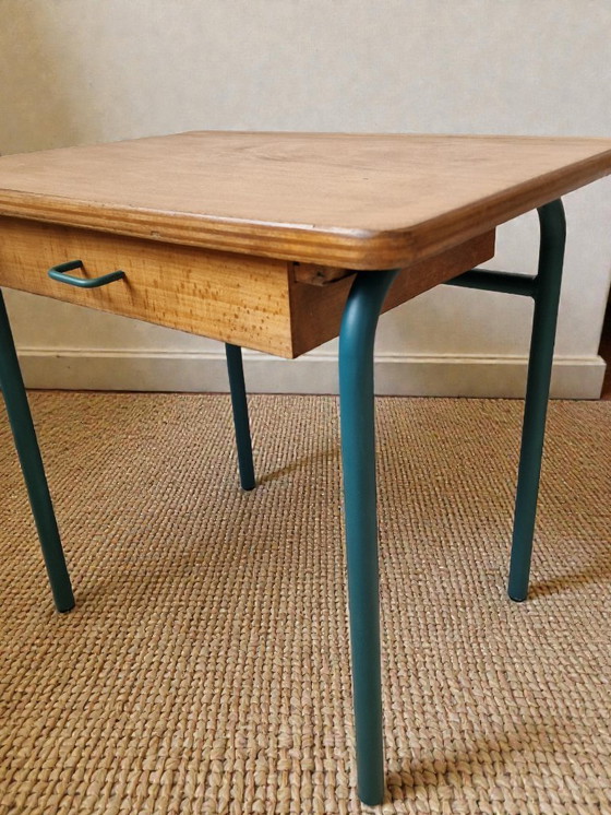 Image 1 of Coppia di comodini in legno e metallo