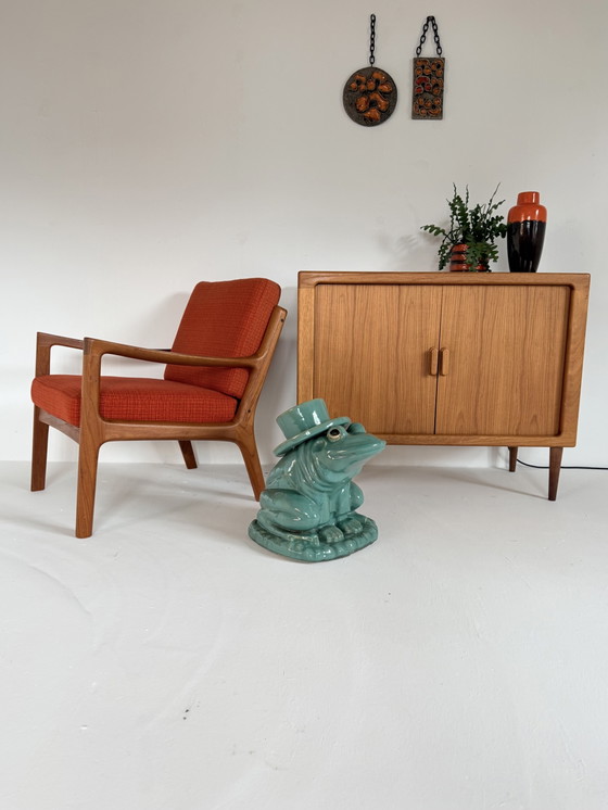 Vintage keramieken kikker met hoed, Frankrijk ‘70 – Decoratieve objecten, Ceramic (photo 7 of 7)