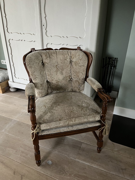 Image 1 of Giorgetti houten stoel