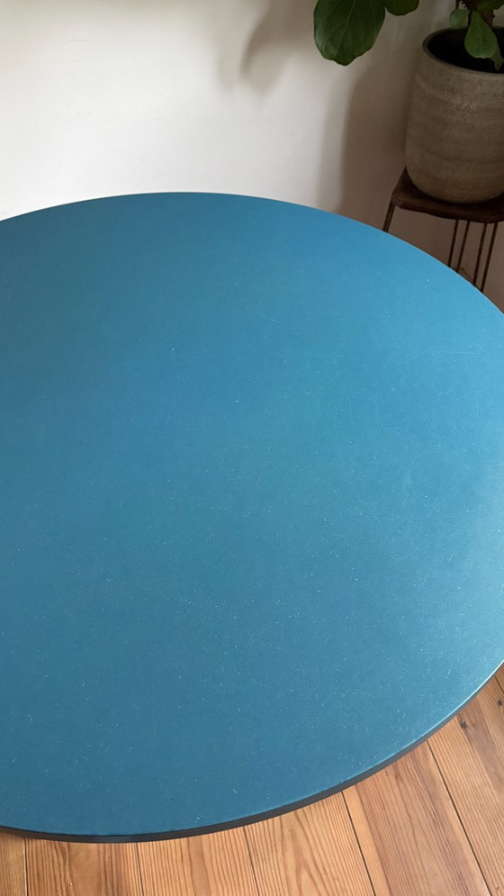 HAY Muller Van Severen Tavolo Rotondo - 105 cm – Tavoli da pranzo, MDF, rvs (photo 5 of 8)