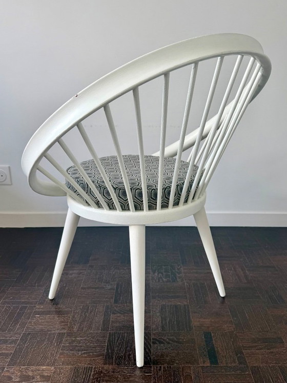 Skandinavischer Sessel 1960 Yngve Ekstrom – Stühle und Loungesessel, Textile, Wood (photo 10 of 10)
