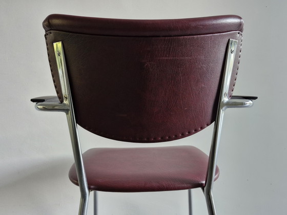 Image 1 of De Wit dining table or office chair chrome vintage
