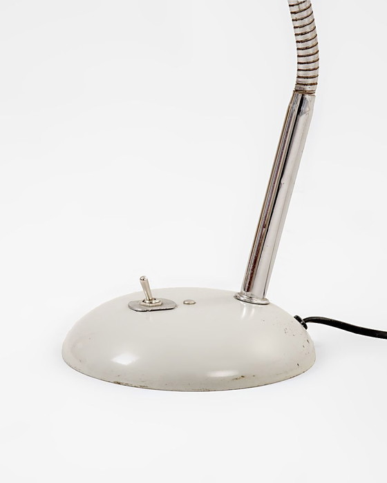 Image 1 of Vintage Grey Table Lamp In The Style Of Kaiser Idell By Christian Dell