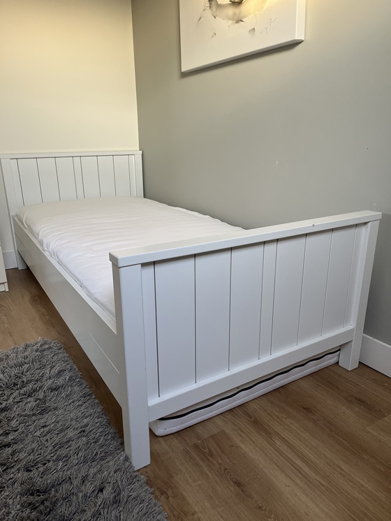 Image 1 of Cama individual blanca 90x200 ¡¡¡INCLUYE COLCHÓN!!!